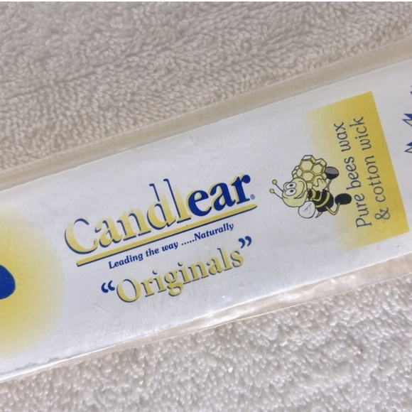 5/$25 Candlear Handmade Bees Wax Cotton Wick Ear Candles x4 - Picture 1 of 8